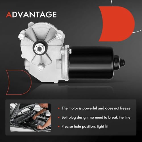 Image of A-Premium Front Windshield Wiper Motor Compatible with Volvo XC90 2004-2014, Sport Utility, 5-Pin