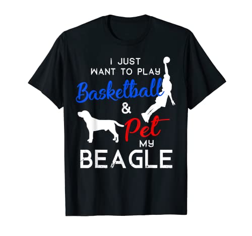 Beagle Funny Basketball Dog Owner Lover Xmas Gift Camiseta
