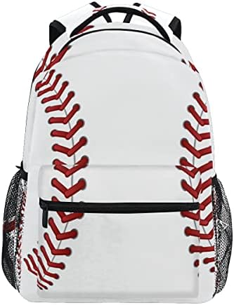 Nander Backpack Travel Sport Baseball Print Pattern School Bookbags Shoulder Bag for Mens Boys