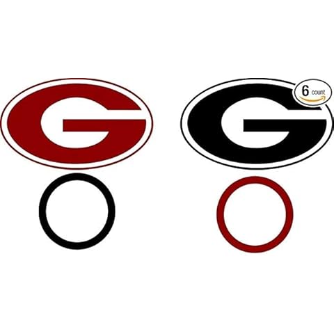 Meihuaao Georgia Bulldogs Cornhole Decal Set - 6 Cornhole Decals Free Circles Cover