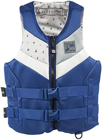 Jet Pilot Fleet Neoprene CGA Vest-XL/2XL-NVY/WHT Adult Water Life Jacket Vest for Extreme Sports Boat Kayak Paddling Use and Safety Sports Vests for Men and Women