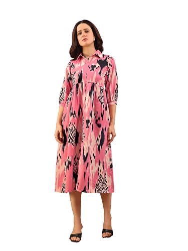 Image of PURVAJA Women's Cotton Dress(Floe-215-218)