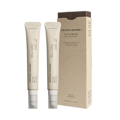 Crème yeux bakuchiol anti-âge Haruharu Wonder riz noir soin rides lot de 2