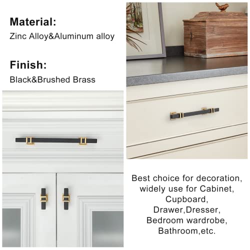 Lepatape 30 Pack 3 Inch Black and Gold Cabinet Pulls Black and Gold Cabinet Handles Kitchen Cabinet Handles Dresser Drawer Pulls Kitchen Cabinet Hardware by Lepatape - Image 9