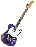 Censtar Relic Electric Guitar,ELM Body and Maple Neck,Bone Nut,6-String Relic Guitar,Professional/Full Size/Electric Guitars for Adults.