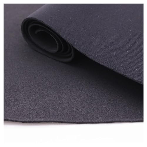 SRYSHKR Neopren Stoff wasserdicht 1 mm Neopren-Gewebe, einzelne Polyester-Verbundstoffe for Reparatur-Tauchschutz(15cm x 45cm)
