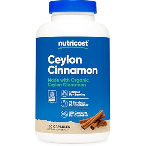 Nutricost Ceylon Cinnamon Supplement Cover