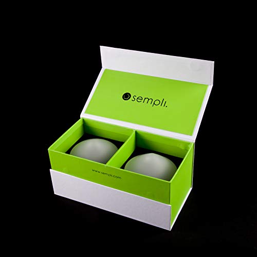 Sempli 2 Lead-Free Crystal Frosted Cupa-Rocks Ice Liquor Glasses In Gift Box #TOP4