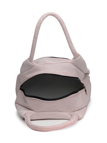 Image of ENSAC Fabric Hand Lunchbag For Women | Trendy Shoulder Bag for Daily Use | Lightweight, Spacious & Stylish Lunch bag for Office, Shopping, & Travel Use