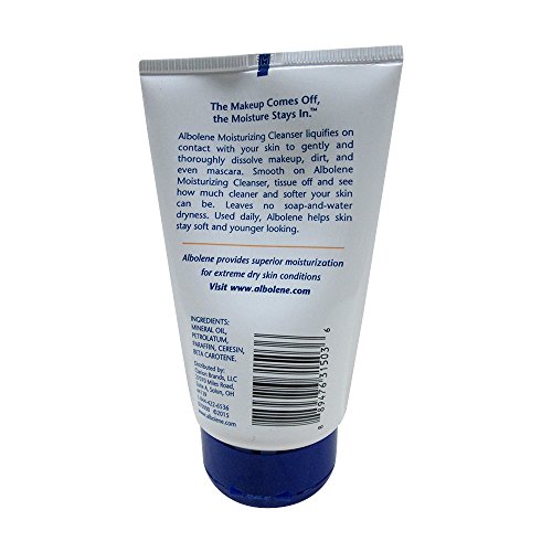 Albolene Moisturizing Cleanser Travel Size Squeeze Tube, Fragrance Free, 85 G/3 Oz. #TOP1