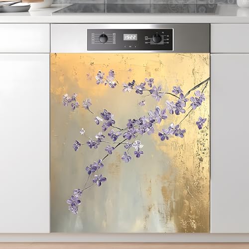 AOHMPT Dishwasher Magnet Sticker Cover:Panel Decal Decorative for Kitchen Decoration, 23"x26" Home Appliances Decor Stickers Panel Decor by AOHMPT - Used condition - US$26.59