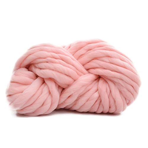 YOBAIH Super Chunky Garn Mischte Arm Stricken Decke Garn sperrige Roving für Hand Stricken Häkeln Decken Hüte Pullover Teppiche Arm Hand Stricken (Color : Light pink) Cover