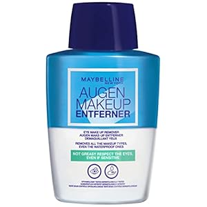 Maybelline eye make-up remover, removes eye make-up quickly and gently, refreshes the eye area, ophthalmically tested, 125 ml