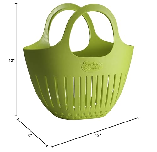Hutzler Mini Colander Garden Basket, Small, Green - Thumbnail 6