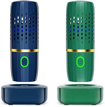 Cudinham Fruit and Vegetable Purifier Washing Machine Capsule Shape Cleaner Disinfection Machine OH-ion Purification Technology for Cleaning Fruits and Vegetables Rice Meat, Blue+Green