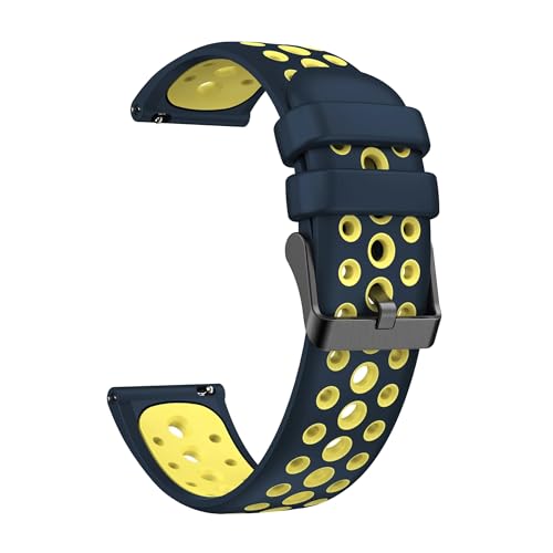 [XGYOMVB] 22MM Watch Pro 2�p�o���h �ʋC���V���R�� 2�F�X�g���b�v(Navy yellow,WATCH 3 PRO)