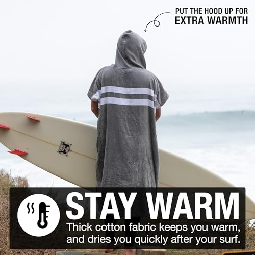 Ho Stevie! Surf Poncho - Warm and Soft - Easily Change in/Out of Wetsuit Without Towel Falling Down by Ho Stevie! - Used condition - Image 4