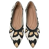 Semwiss Women's Ballet Flats Comfortable Casual Dressy Shoes,Work Flats Office Shoes Pointed Toe Leo
