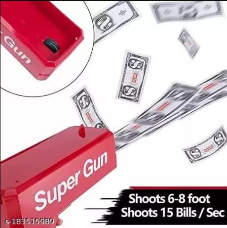 Image of Supreme Money Gun Cash Cannon for Wedding, Parties and Fun - Includes 100 Fake Dollars Money Gun