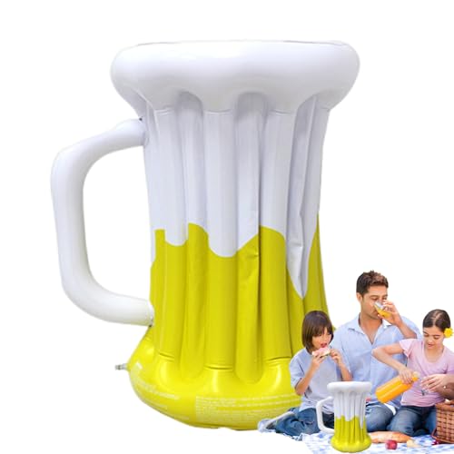 Enfriador de cerveza inflable, enfriador inflable - Enfriador de bebidas de cerveza inflable más fresco - Contenedores de bebidas portátiles flotantes decoraciones de para piscina y cumpleaños