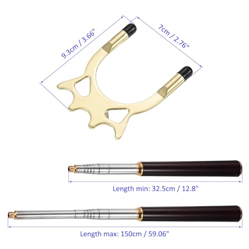M METERXITY Retractable Billiards Cue Stick Bridge with High Removable Brass Bridge Head - Image 3
