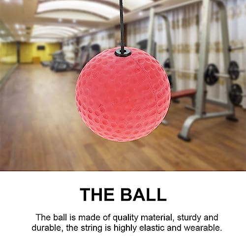 Image of Pssopp Adjustable Punch Speed Headband Ball, Ball with String, Great for Training Hand Eye Coordination Boxing Punching Speed