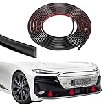 HABNVUON 16.4Ft Cuttable Automotive Trim Strip, Door Trim Molding, Flexible Self Adhesive Auto Molding Line, Car Accessories Anti-Scratch Body Side Decorative Lines for Window Door Bumper (Black)