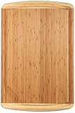 30 x 20 Inch MASSIVE XXXL Extra Large Bamboo Cutting Board – Wooden Carving Board for Turkey, Meat, Vegetables, BBQ - LARGEST Wood Butcher Block Boards with Handles, Juice Groove Pour Spout