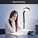 Brightech Litespan - Bright LED Floor Reading Lamp for Over Chair Crafts and Reading, Estheticians' Light for Lash Extensions, Adjustable Standing Lamp for Living Room, Bedroom, Office - Jet Black