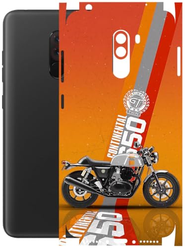 Image of AtOdds - Full Body Back Screen Guard Protector Film - Lamination Wrap Skin Sticker Compatible with Poco F1 | Scratchproof Matte Finish (Bullet)