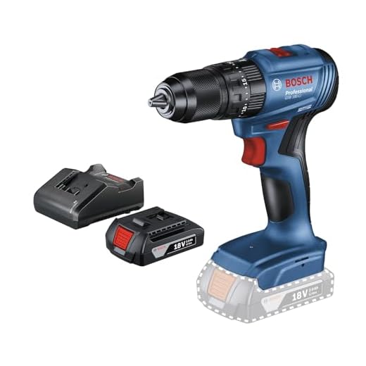 Bosch Furadeira Parafusadeira Impacto 18V GSB185 LI-1BC, 1 bateria