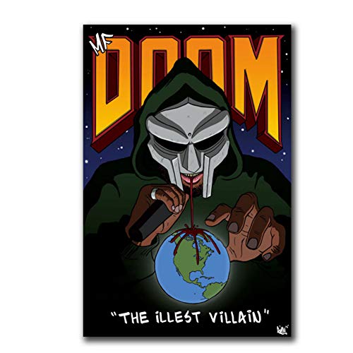 GIRDSS MF Doom - Daniel Dumile Super Vilain Hip Hop Hot Art Affiches et Impressions Toile Peinture Décor À La Maison-40X60 cm sans Cadre
