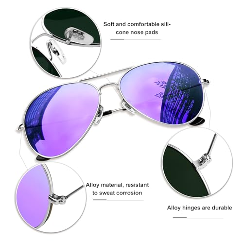 KANASTAL Military Style Sunglasses Men Women Metal Aviation Sun Glasses Polarized UV400 Oversized Shades Holloween Cosplay3