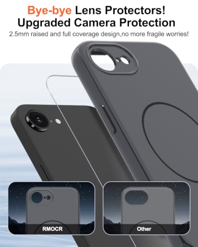 Image of Magnetic for iPhone 17e Case /iPhone 16e Case,Shockproof Matte Case,Grey | with Screen Protector,Compatible with MagSafe,Military Grade Drop Protection,Full Camera Protection,Non-Slip Design Cover