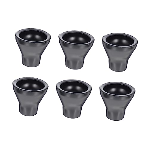 6pcs Golf Cup Golf Gear Golf Grip Golf Picker Kit The up Golf Ball Retriever End of Putter Stick Retriever Golf Collector Grips Grabbers Professional Golfs Picker Black Rubber