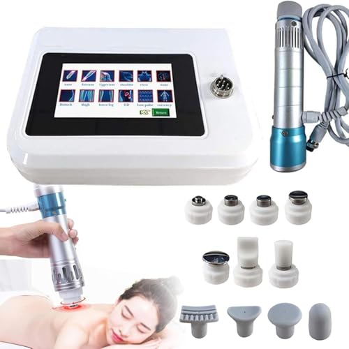 Dispositivo portátil de terapia de ondas de choque con 11 sondas, frecuencia ajustable y energía para aliviar el dolor muscular y articular