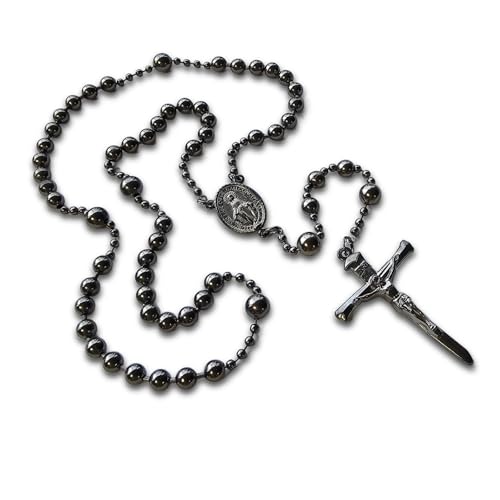 WWI Battle Beads- Military Style Combat Rosary- Strong Durable Metal Construction- Catholic Gifts for Confirmation Wedding Christmas Communion.