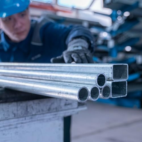 thyssenkrupp Stahl Vierkantrohr verzinkt 40 x 40 x 2 mm in 2000 mm Länge | Quadratrohr | Konstruktionsrohr