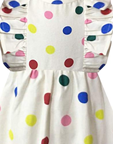 Image of A.T.U.N. (ALL THINGS UBER NICE) Girls Cotton Skater Knee Length Casual Dress | Sleeveless Printed Dress