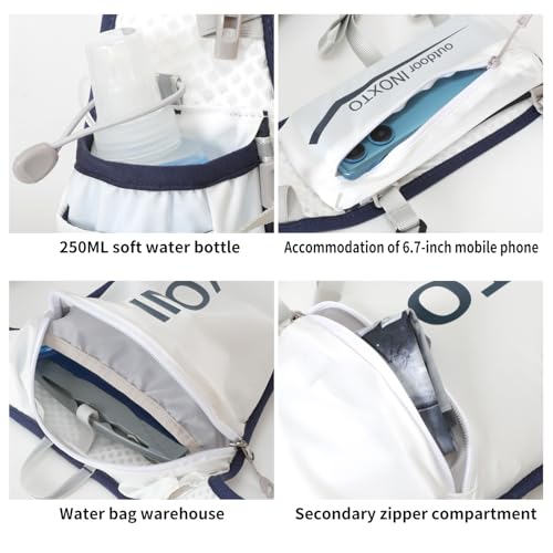 Image of INOXTO Running Hydration Vest Backpack,Lightweight Insulated Pack with 1.5L Water Bladder Bag Daypack for Trail Hiking Running Cycling Race Marathon for Women Men
