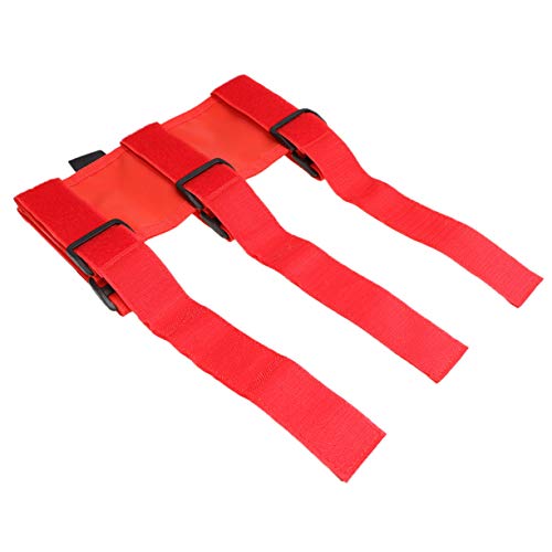 VXAR Fire Extinguisher Holder Adjustable Roll Bar Mounted for Auto Car UTV(ABS Red)