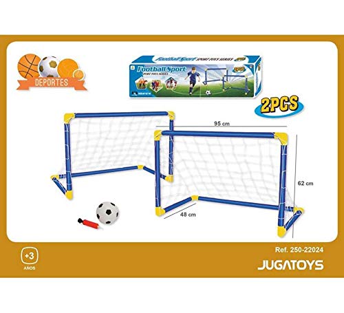 Jugatoys Set 2 Porterias con Pelota E Hinchador 95X62X48 cm