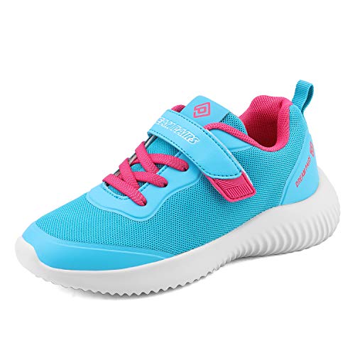 DREAM PAIRS Girls Tennis Running Shoes Athletic Sports Sneakers Baby Blue Size 4 Big Kid Contact-k