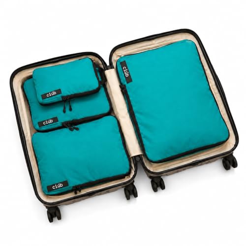 ciúb Compression Packing Cubes Organised Travel Fit 40% More in Luggage Backpacks or Carry-Ons Lightweight Packing Cubes Suitcase Organizer Bags Durable Water Resistant Compressible
