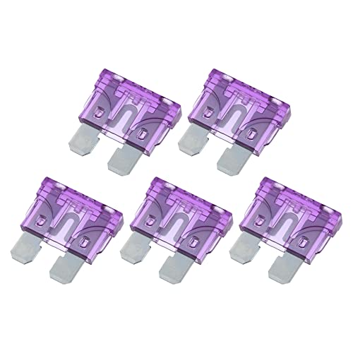 X AUTOHAUX 5pcs Blade Style Fuses 35A Blade Style Fuse for Car Boat Deep Purple