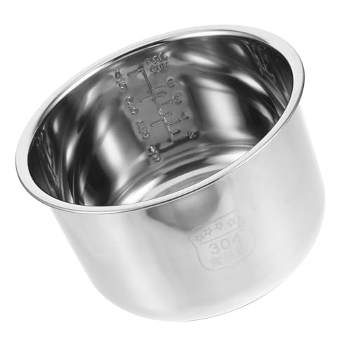 UKCOCO Cabezal de Horno Olla de Acero Inoxidable de 4l,