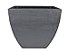 Tusco Products MSQ20SL Modern Square Garden Planter, 20-Inch, Slate