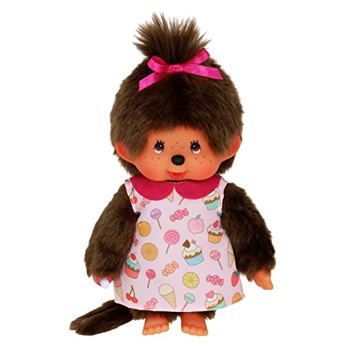 Bandai Monchhichi Peluche Monchhichi Pop & Candy Peluche Iconique des années 80 Peluche Toute Douce 20 cm pour Enfants et Adultes SE233861 - vue 2