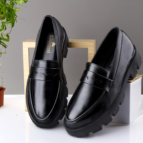 Image of WUGATTI Men's Synthetic Leather Lightweight & Office Wear Slip-On Loafers