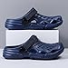 Clogs for Men, Men's Garden Shoes Slip-On Casual Shoes Adjustable Backstrap for Sandals and Slippers - Lightweight Soft Breathable Waterproof Non-Slip Blue 43